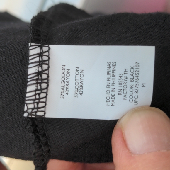 Daisy Fuentes Black Scoop Neckline Sleeveless Three Layer Peplum-Style Ruffles - Picture 11 of 11